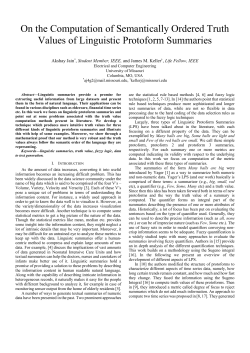 On the Computation of Semantically Ordered Truth Values of