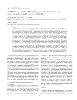 Contribution of absorption and scattering to the attenuation of UV