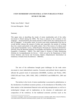 union membership and union density in brazil