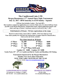 Bergen Bassmasters 7th Annual