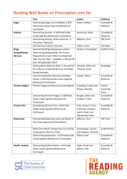 books on prescription list