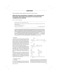 Differential pulse polarographic investigation of the antifungal drugs