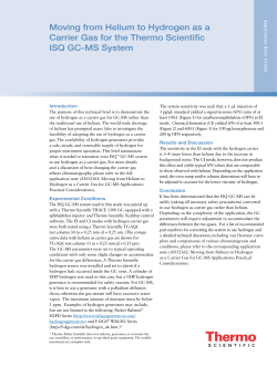 Moving from Helium to Hydrogen as a Carrier Gas