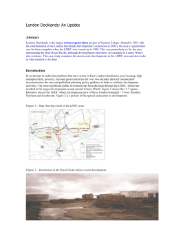 London Docklands: An Update