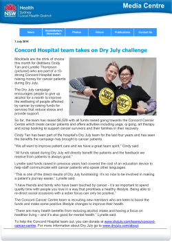 Concord Hospital team takes on Dry July challenge