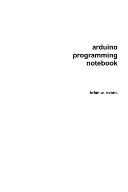 Arduino Programming Notebook