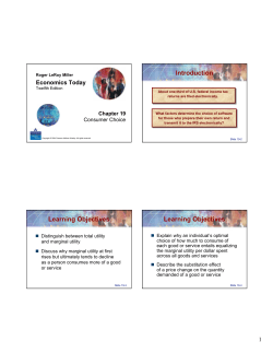 Introduction Learning Objectives Learning Objectives