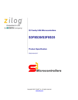 S3F8S39/S3F8S35 MCU Product Specification