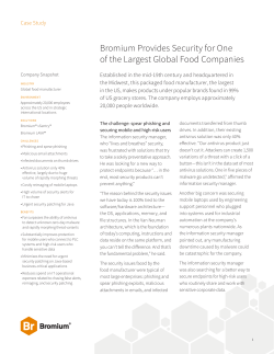 Bromium Provides Security for One of the Largest Global Food