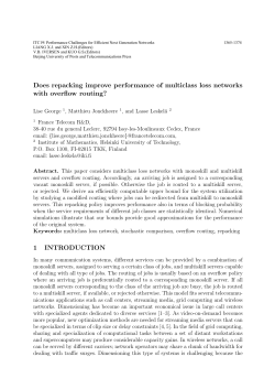 Does repacking improve performance of multiclass loss networks