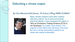 Debunking a climate sceptic