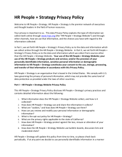 HR People + Strategy Privacy Policy
