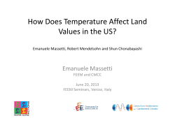 How Does Temperature Affect Land Values in the US?