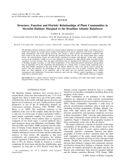 Structure, Function and Floristic Relationships of Plant Communities