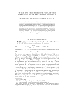 ON THE TWO-PHASE MEMBRANE PROBLEM WITH