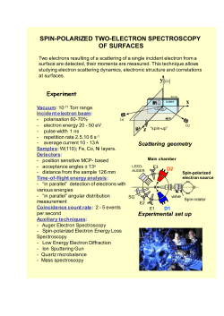 SPIN-POLARIZED TWO-ELECTRON SPECTROSCOPY OF