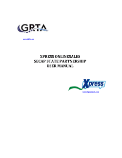 SECAP User Manual - Georgia Regional Transportation Authority