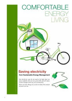 Comfortable Energy Living Booklet