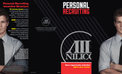 Personal Recruiting Incentive Structure