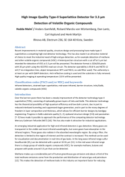 High Image Quality Type-II Superlattice Detector for 3.3 &micro;m