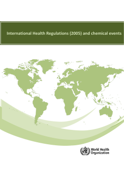 and chemical events - World Health Organization
