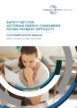 safety net for victorian energy consumers facing payment difficulty