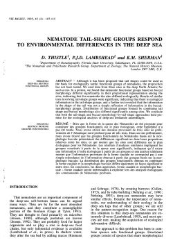 nematode tail-shape groups respond to environmental