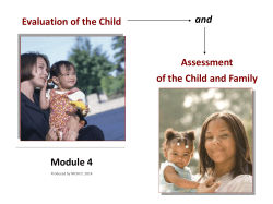 Evaluation Assessment - Center for Parent Information and Resources