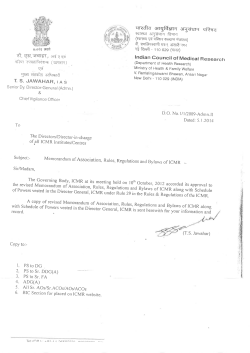 Memorandum of Association, Rules, Regulations and Bylaws