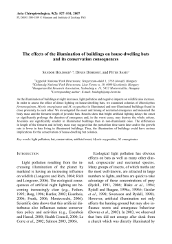 The effects of the illumination of buildings on house