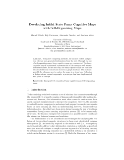 Developing Initial State Fuzzy Cognitive Maps with Self