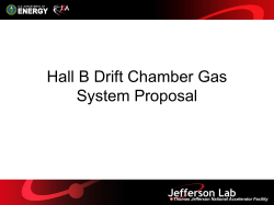 Hall B Gas System Proposal