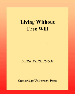 Living Without Free Will