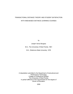 TRANSACTIONAL DISTANCE THEORY AND STUDENT
