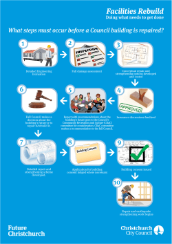 What steps must occur before a Council building is repaired?