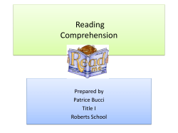 Reading Component Project