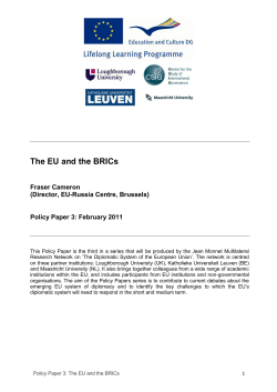 BRICs - DSEU - Loughborough University