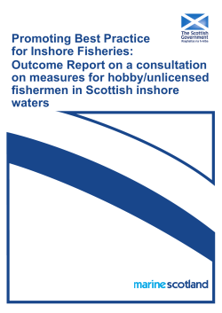 Promoting Best Practice for Inshore Fisheries: Outcome Report on a