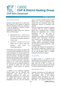 CHP NOx Datasheet