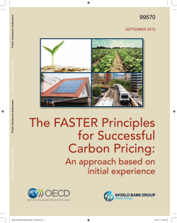 The FASTER Principles for Successful Carbon Pricing