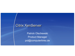 Customer Presentation