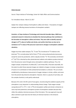 PRESS RELEASE Source: Tokyo Institute of Technology, Center for