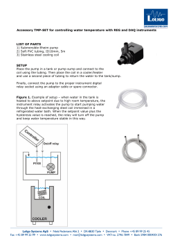 Accessory TMP-SET for controlling water