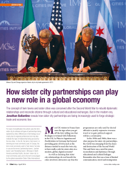 How sister city partnerships can play a new role in a global economy