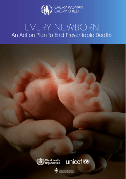 Every Newborn action plan - World Health Organization