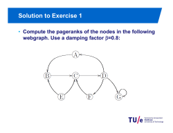 Solution to Exercise 1