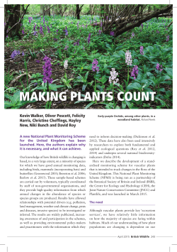 making plants count - National Plant Monitoring Scheme
