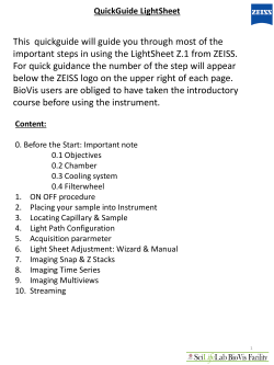 This quickguide will guide you through most of the important steps in