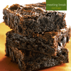 Meeting Breaks Menu  - Mission Bay Conference Center