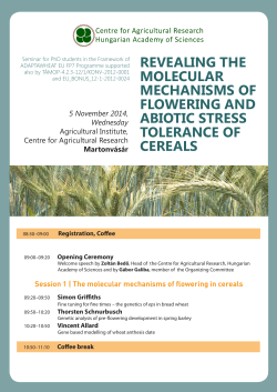 revealing the molecular mechanisms of flowering and abiotic stress